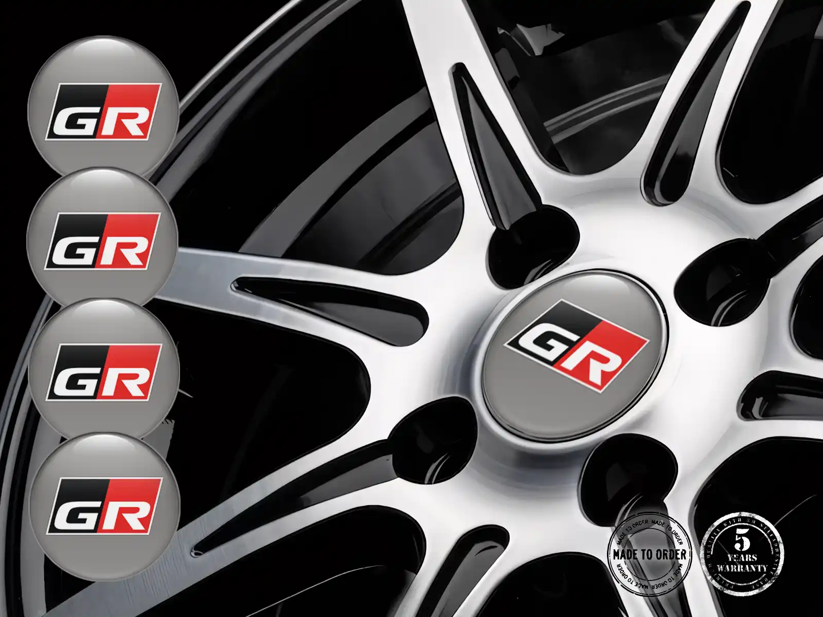Toyota Pegatina de Silicona Logo Calcomanías de Rueda de Lujo